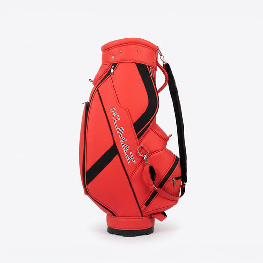 Bolsa de golf cart bag Kumaz KGB01 Crimson Red premium PU