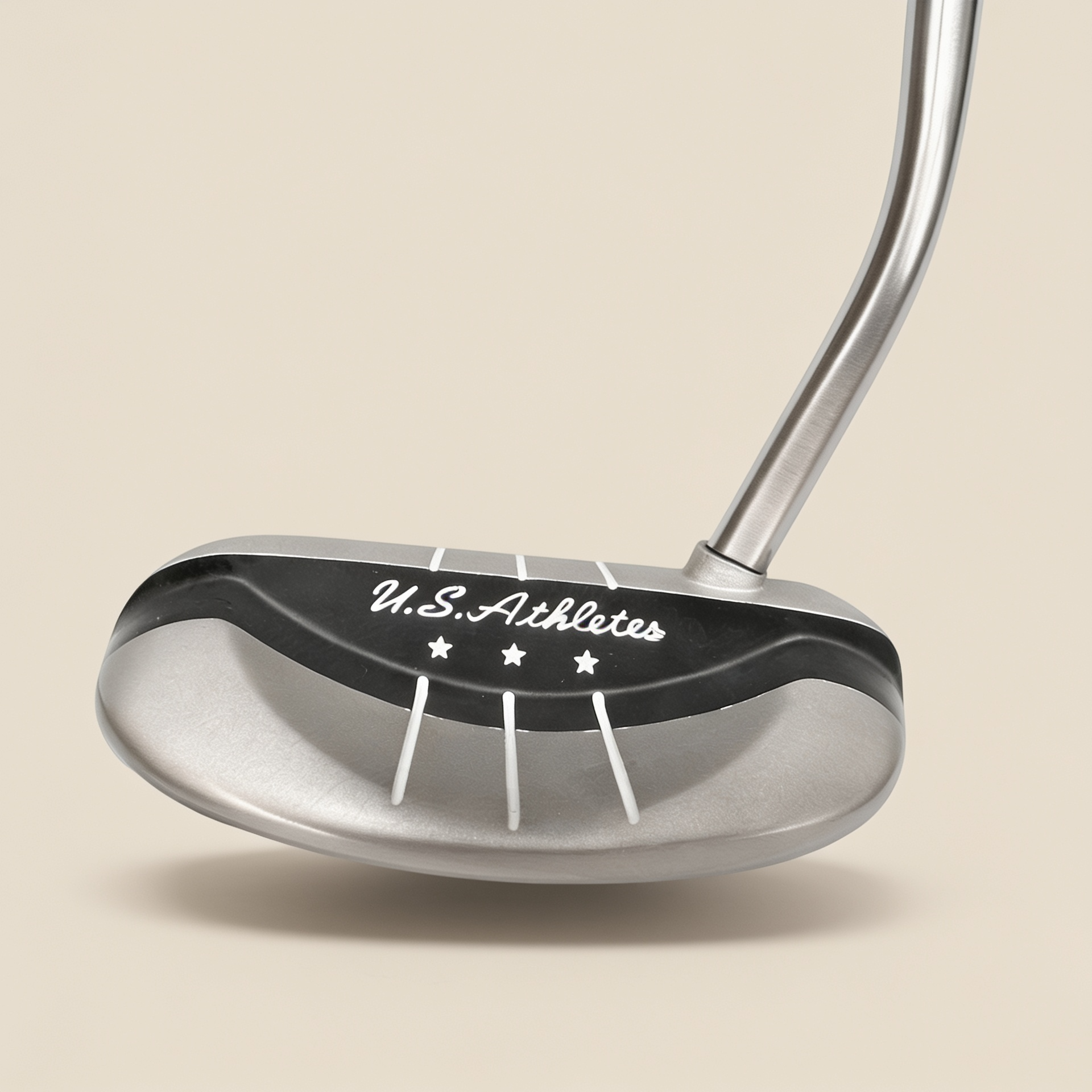 Putter de golf USAT Half Mallet para zurdo de 34 pulgadas con diseño de alineación de alta precisión