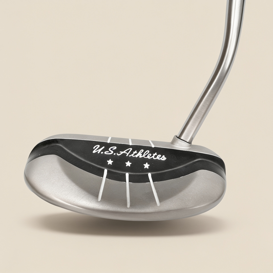 Putter de golf USAT Half Mallet para zurdo de 34 pulgadas con diseño de alineación de alta precisión