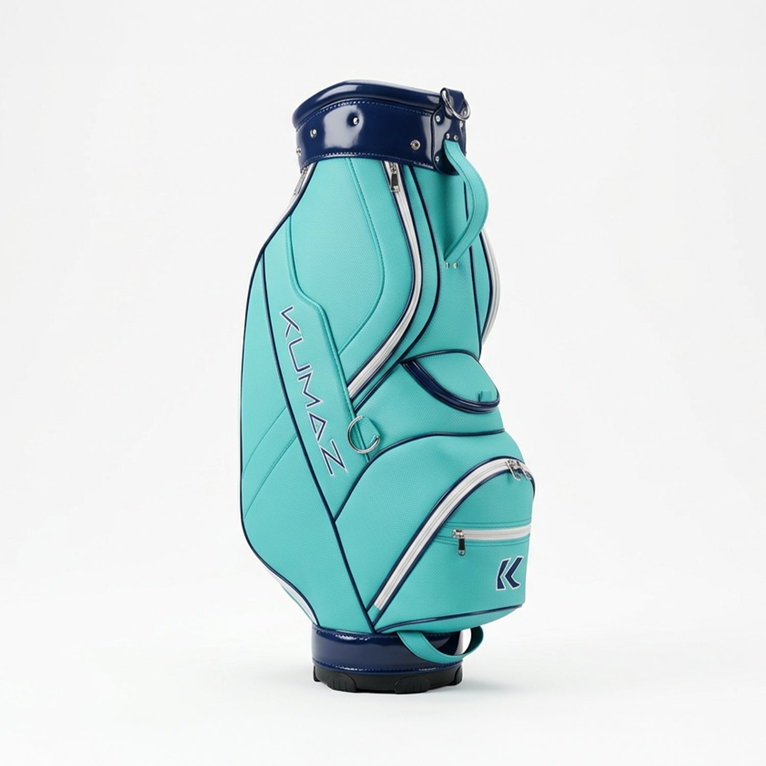 KGB01 Aqua Blue vista lateral compartimentos bolsa golf Kumaz