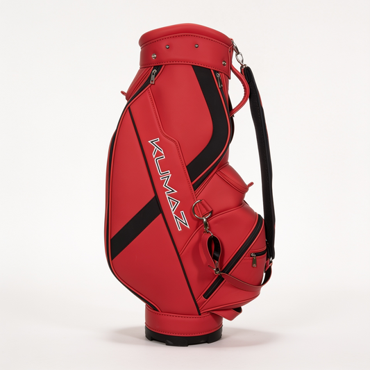 Bolsa de Golf KGB01 — Cart Bag Premium PU | Crimson Red
